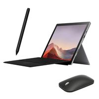 Microsoft Surface Pro 7 2 in 1 Touchscreen PC Tablet 12.3" 2736x1824, 10th Gen i5, 8GB RAM, 128GB SSD, 4 Core up to 3.70 GHz, USB-C, Backlit, Webcam, Win 10 w/Fingerprint Type Cover, Pen and Mouse
