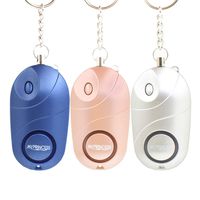 MYPRINCESS Portable Self Defense Personal Alarm 3 Pack,Emergency for Women,Men,Student,Elderly,Children (Silver Champagne Blue)
