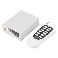Akozon DC 12V Relay 12 Channel Wireless RF Remote Control Switch Transmitter & Receiver rf Relay