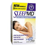 Sleep MD Sleep Aid, Non-Habit Forming Sleep Aid Featuring Valerian and Melatonin, 30 Count