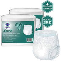 Healthy Spirit Bariatric Incontinence XX-Large Underwear for Men and Women, 24 Count