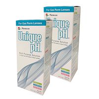 Menicon Unique pH Multi-Purpose Solution + RGP Lens Case. TWO 4 fl oz (120ml) bottles