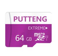 PUTTENG 64GB Micro SD Card Class 10 High Speed Memory Card with SD Adapter