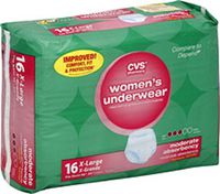 CVS Women's Underwear Maximum Absorbency X-Large (48-64 Inches) – Compare to Depends -