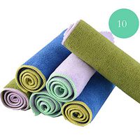 Wholesale Microfiber Rag Dish Cloth - Two Side Multi-Purpose Super Absorbent Best Kitchen Cleaning Rags Dust Drying Rags Car Window Glass Cloth (Pack of 10)