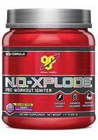 BSN N.O.-XPLODE Pre-Workout Supplement with Creatine, Beta-Alanine, and Energy, Flavor: Grape, 36 Servings