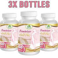 Pueraria Mirifica Feminizer Daily 3000mg Natural Organic Capsules - Breast Enlarger, Female Hormone Estrogen Transsexual, Skin & Hair Health 180 Capsules