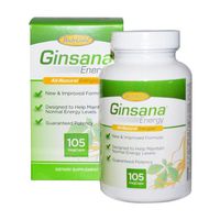 BodyGold Ginsana Energy VegCaps, 105 Count