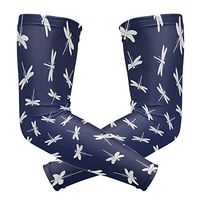 LEVEIS Dragonfly Arm Sleeves UV Protection for Men Women Sunblock Protective Gloves Running Golf Cycling Driving Long Arm Cover 1 Pair