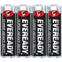 Eveready Super Heavy Duty Battery Size Aa Blister Pack 4