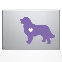 The Decal Guru I Love My Bernese Mountain Dog Decal Vinyl Sticker, 13" MacBook Air, Lavender (1477-MAC-13A-LAV)