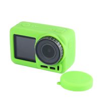AckfulFrame Protective Silicone Cage Shell Cover Lens Case Compatible with DJI Osmo Action Camera1 (Green)