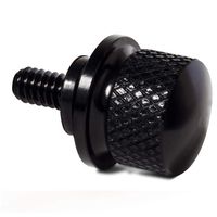 OxGord Stainless Seat Bolt for Harley Davidson - Black Billet Aluminum Hard Anodized Screw