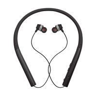 Barcley Bluetooth Headphones, V5.0 Bluetooth Headset Wireless Stereo Neckband Foldable Sport Earbuds with Mic and Retractable Earbuds Compatible for All Samsung Galaxy and Android Phones (Black)