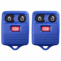 2 KeylessOption Blue Replacement 3 Button Keyless Entry Remote Control Key Fob Clicker