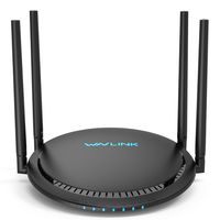 1200Mbps Smart WiFi Router, WAVLINK AC1200 Dual-Band Gigabit Ethernet Router WiFi Wireless 5Ghz + 2.4Ghz Gaming WiFi Router High Speed Wireless WiFi Box with Long Range for Gaming Xbox Playstation PC