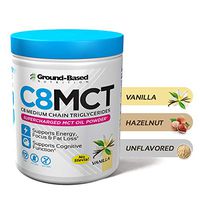C8 MCT Oil Powder – Supercharged Medium Chain Triglycerides for Ketone Energy – Vegan, Non Dairy, Non-GMO, Gluten Free, Ketogenic Keto Coffee Creamer, No Stevia (Unflavored)