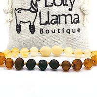 Raw Amber Necklace (Unisex) Alternative Pain Relief - Certified Genuine Baltic Amber Necklace - Ombre