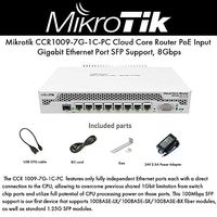 Mikrotik CCR1009-7G-1C-PC Cloud Core Router PoE Gigabit Ethernet Port SFP 8Gbps