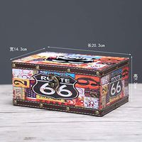 T-ZJHC European Creative car Tray Tray ktv Living Room Coffee Table Household Tissue Box, Dark Green Short 66