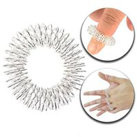 Therapeutic Iron Acupressure Massage Ring to Wear On Toes Fingers for Pain Relief Treatments, Relaxation, Stress and Tension Relieving