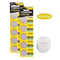 Toshiba CR2430 3V Lithium Coin Cell Battery Pack of 10