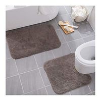 GHHZZQ Bathtub Mat Non-Slip Absorbent Superfine Fiber U-Shaped Pad Rectangle Bathroom Rugs Ottomans, 4 Colors, 5 Specifications, 1.4 cm Thick (Color : B, Size : 60x90cm)