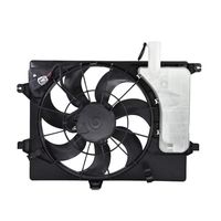 labwork Radiator AC Condenser Cooling Fan Assembly fit for 2011-2013 Elantra 14 Forte 253803X100 HY3115133