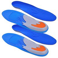 Medipaq Deluxe Dual Density Gel Full-Length Insoles - Scientifically Designed to Help You Walk Comfortably, All Day Long! 2X Pairs 9.5-15