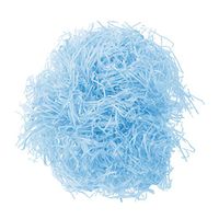 LIOOBO 5PC Cut Paper Shred Filler Easter Basket Grass Craft Shred Paper Shredded Tissue Paper for Packaging Filling (Blue)
