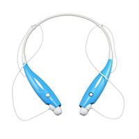Wireless Bluetooth Sports Music Headset, with Stereo Vibration Neckband Style Earphone Headphone for Cellphones iPhone, Nokia, HTC, Samsung, LG, Moto, PC, iPad, PSP Bluetooth Devices (Blue)