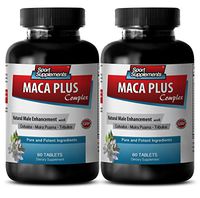 Libido Support - MACA Plus Complex - Natural Male Enhancement - Maca Pills - 2 Bottles 120 Tablets