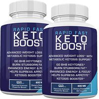 Rapid Fast Keto Boost - GoBHB - 800 MG - Dietary Supplment - 120 Capsules - 60 Day Supply