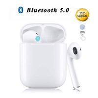 Wireless Earbuds Bluetooth 5.0 Headsets Bluetooth Headphones 【24Hrs Charging Case】 3D Stereo IPX5 Waterproof Pop-ups Auto Pairing Fast Charging for Earphone Samsung Apple Airpods Sport Earbuds