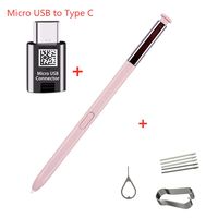 Galaxy Note 8 Pen Stylus S Pen Replacement Touch Stylus Pointer Pen for Samsung Galaxy Note 8 N950U N950W N950FD N950F +Micro USB to Type C Adapter+Tips/Nibs+Eject Pin (Pink)