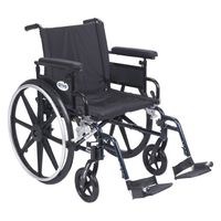 Viper Plus GT Wheelchair with Flip Back Removable Adjustable Full Arms, Elevating Leg Rests, 20" Seat
