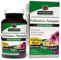 Nature's Answer Echinacea with Astragalus, Vegetarian Capsules, 90-Count