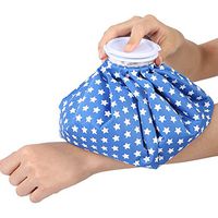 Hot Water Ice Bag - 1500ml Reusable Cold Pack Body Sports Injury Pain Relief Relief First Aid Ice Bag Health Care(02#The Blue Star)
