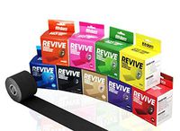 Fitdom Kinesiology Physiotherapy Synthetic Sports Tape in Uncut, Precut & Bulk Roll + BONUS Instruction. FDA Approved. Therapeutic Taping for Knee, Shoulder, Elbow & More. Providing Recovery & Support