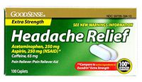 Good Sense Headache Relief Extra Strength - 100 Caplets