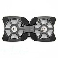 Hot Sales Mini USB Foldable LED Cooling Cooler Pad for PC Laptop Notebook Black