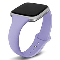 Kmasic Compatible Fitbit Versa Bands, Narrow Slim Soft Silicone Small Replacement Wristband for Fitbit Versa/Versa Lite Edition Women Men, Laverder, Small