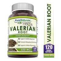 Pure Naturals Valerian Root 500 mg, Capsules - Supports Healthy Sleep Cycles (120 Count)
