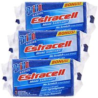 Brillo Basics Estracell No Scratch Scrub Sponge, 3 Count, Pack of 3 (Total of 9)
