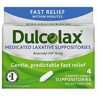 Dulcolax Suppositories 4 Each (Pack of 11)