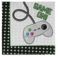 Video Game Party Supplies, Game On Napkins (100 Pack)