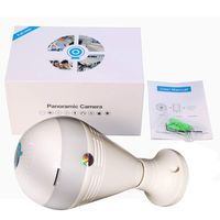 Bulb Camera 360 Degree WiFi LED Light Panoramic Fish Eye HD Cameras 1080P HD
