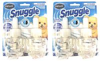Renuzit Snuggle 2 Count Scented Oil Refill for Plugin Air Fresheners, Linen Escape, 1.34 fl. oz. (Pack of 2) - 4 Total Refills