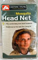 Ozark Trail Insect Mosquito Repellent Black Head Net