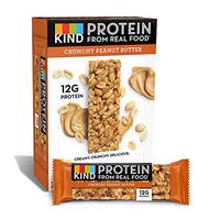 KIND Protein Bars, Crunchy Peanut Butter, Gluten Free, 12g Protein,1.76 Ounce (12 Count)